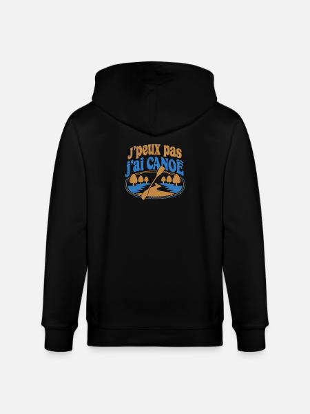J’peux pas j’ai Canoë - Veste à capuche bio CULTIVATOR Stanley/Stella Unisexe - noir