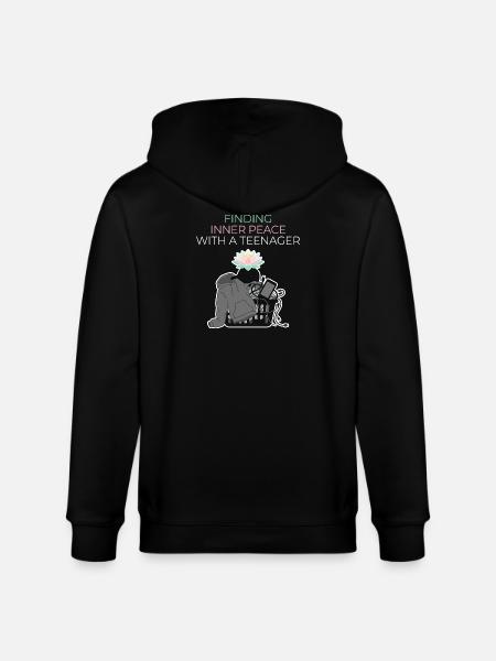 Paix intérieure avec un adolescent - Veste à capuche bio CULTIVATOR Stanley/Stella Unisexe - noir