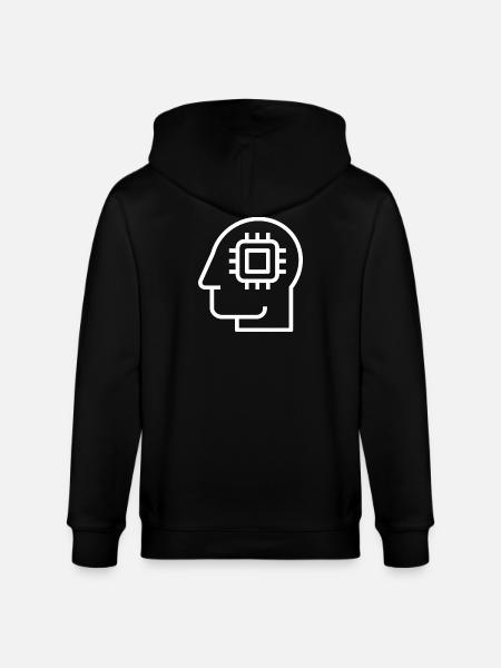 Ai, Artificial Intelligence, AI Technology - Stanley/Stella CULTIVATOR Unisex Organic Hooded Jacket - black