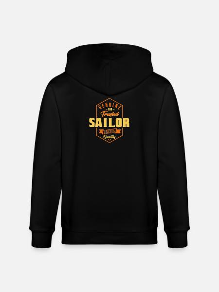 Trustworthy sailor - Stanley/Stella CULTIVATOR Unisex Organic Hooded Jacket - black