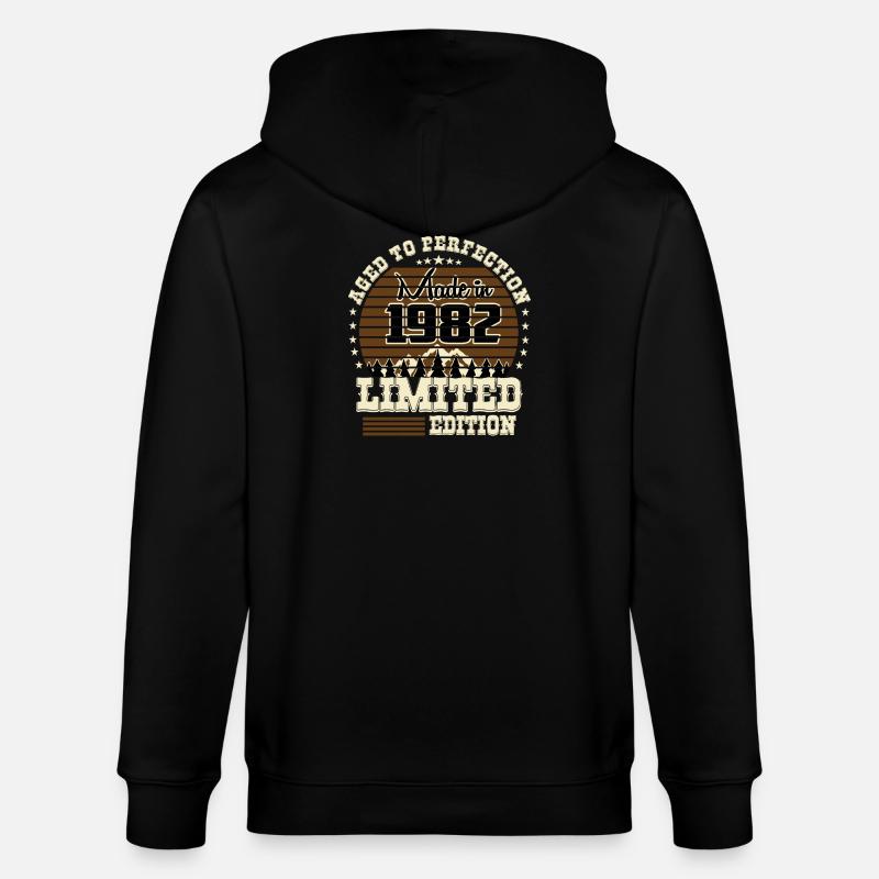 Édition limitée 1982 - Veste à capuche bio CULTIVATOR Stanley/Stella Unisexe - noir