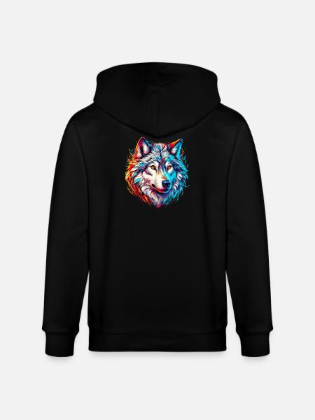 Wolf - Stanley/Stella Unisex Bio-Kapuzenjacke CULTIVATOR - Schwarz