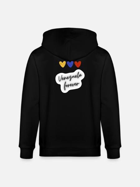 Venezuela Forever - Stanley/Stella CULTIVATOR  Unisex Organic Hooded Jacket - black