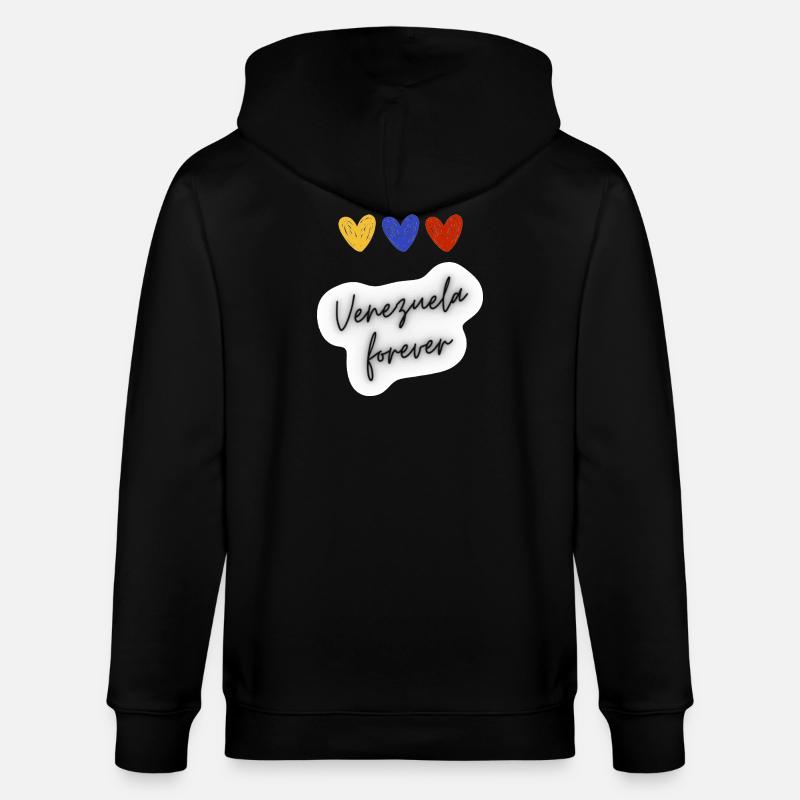 Venezuela pour toujours - Veste à capuche bio CULTIVATOR Stanley/Stella Unisexe - noir