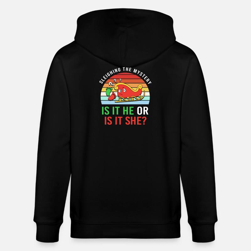 Werdender Papa werdende Väter Weihnachten - Stanley/Stella Unisex Bio-Kapuzenjacke CULTIVATOR - Schwarz