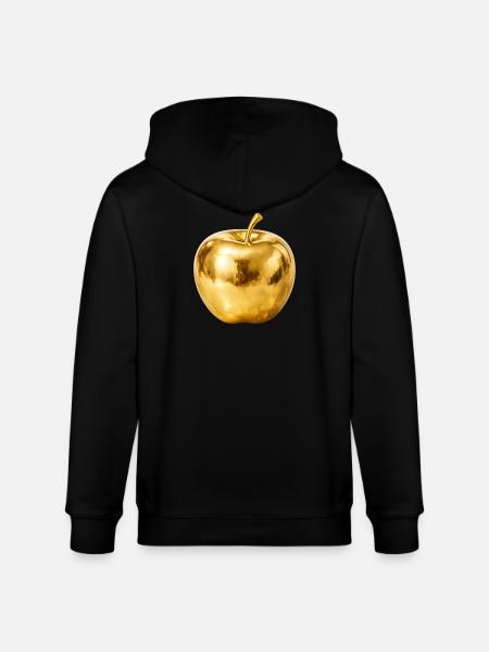 Golden Apple – Premium Shine - Stanley/Stella CULTIVATOR Unisex Organic Hooded Jacket - black