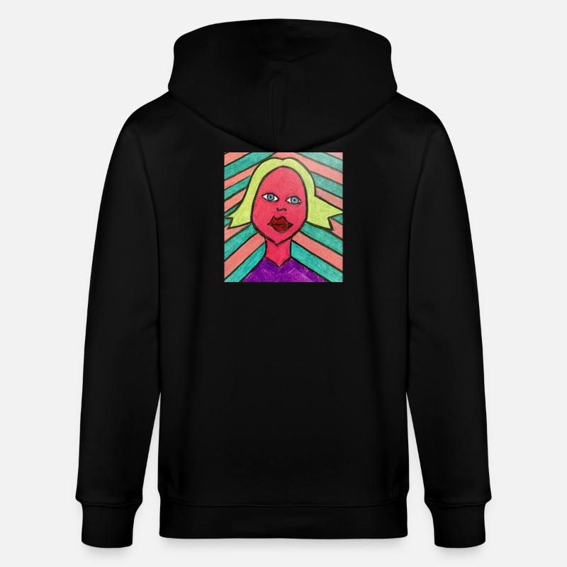Strahlende Frau - Mutter - Stanley/Stella Unisex Bio-Kapuzenjacke CULTIVATOR  - Schwarz