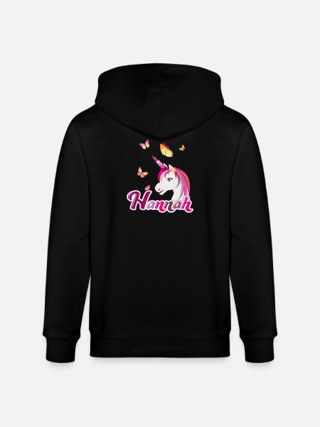 Hannah , Mädchenname, Lieblingsname - Stanley/Stella Unisex Bio-Kapuzenjacke CULTIVATOR - Schwarz