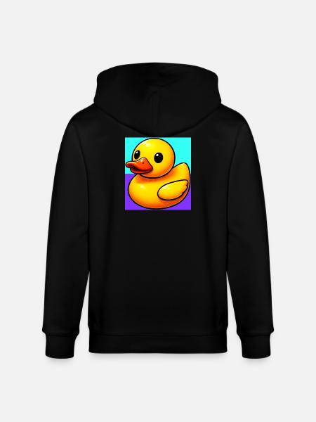 Duckling Duck Duck Duck - Stanley/Stella CULTIVATOR  Unisex Organic Hooded Jacket - black