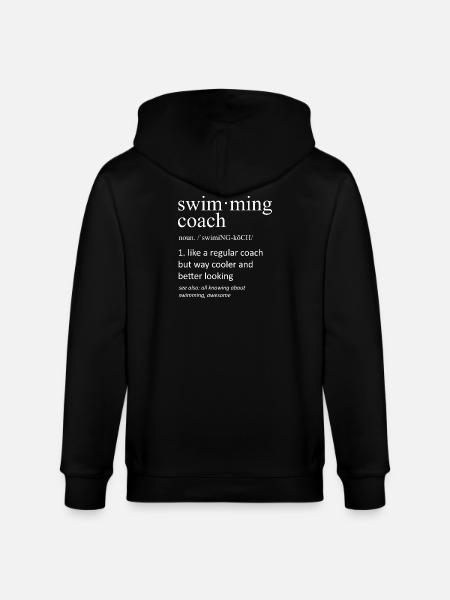 Schwimmtrainer-Definition Lustige Typografie - Stanley/Stella Unisex Bio-Kapuzenjacke CULTIVATOR - Schwarz