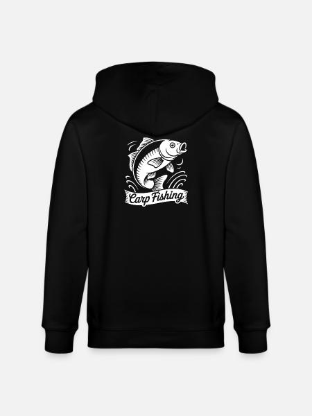 Carp fishing - Stanley/Stella CULTIVATOR  Unisex Organic Hooded Jacket - black