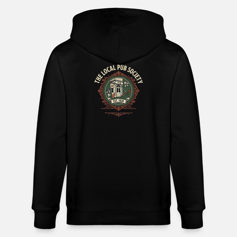 Local Pub Fan - Veste à capuche bio CULTIVATOR Stanley/Stella Unisexe - noir