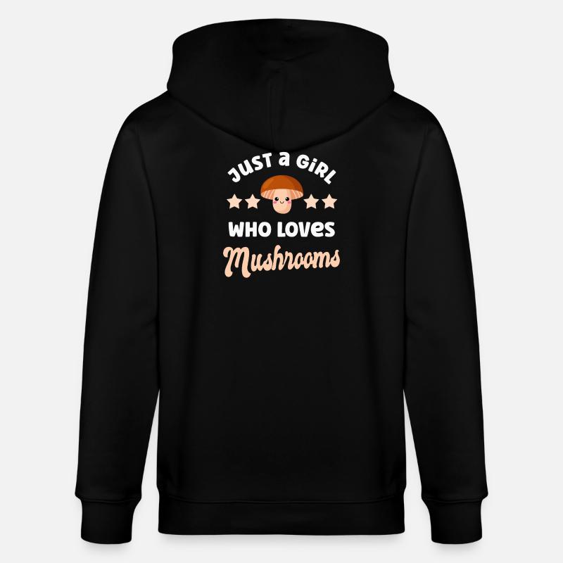 Champignons Champignons - Veste à capuche bio CULTIVATOR Stanley/Stella Unisexe - noir