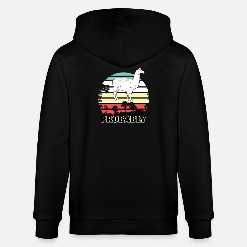 Alpaga - Veste à capuche bio CULTIVATOR Stanley/Stella Unisexe - noir