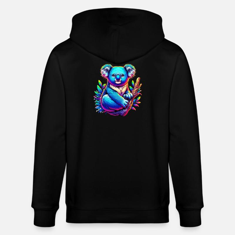 Koala - Veste à capuche bio CULTIVATOR Stanley/Stella Unisexe - noir