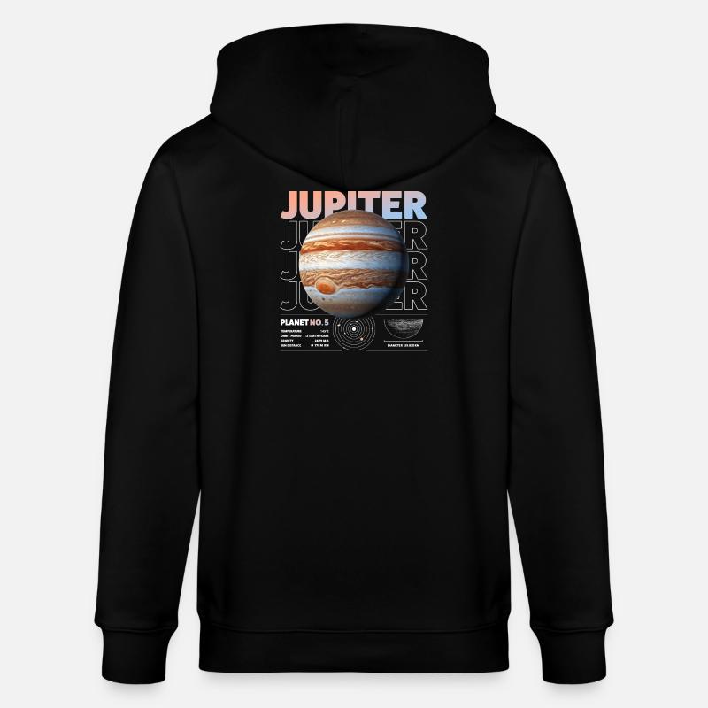 Détails de Jupiter - Veste à capuche bio CULTIVATOR Stanley/Stella Unisexe - noir