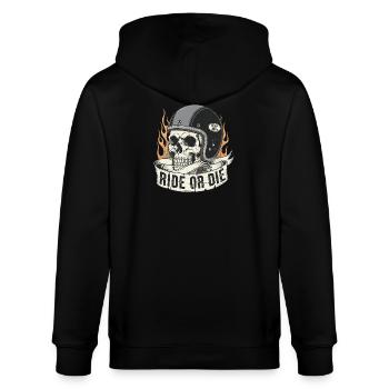 Ride or Die - Stanley/Stella Unisex Bio-Kapuzenjacke CULTIVATOR  - Schwarz - Hinten - Anna (173cm)