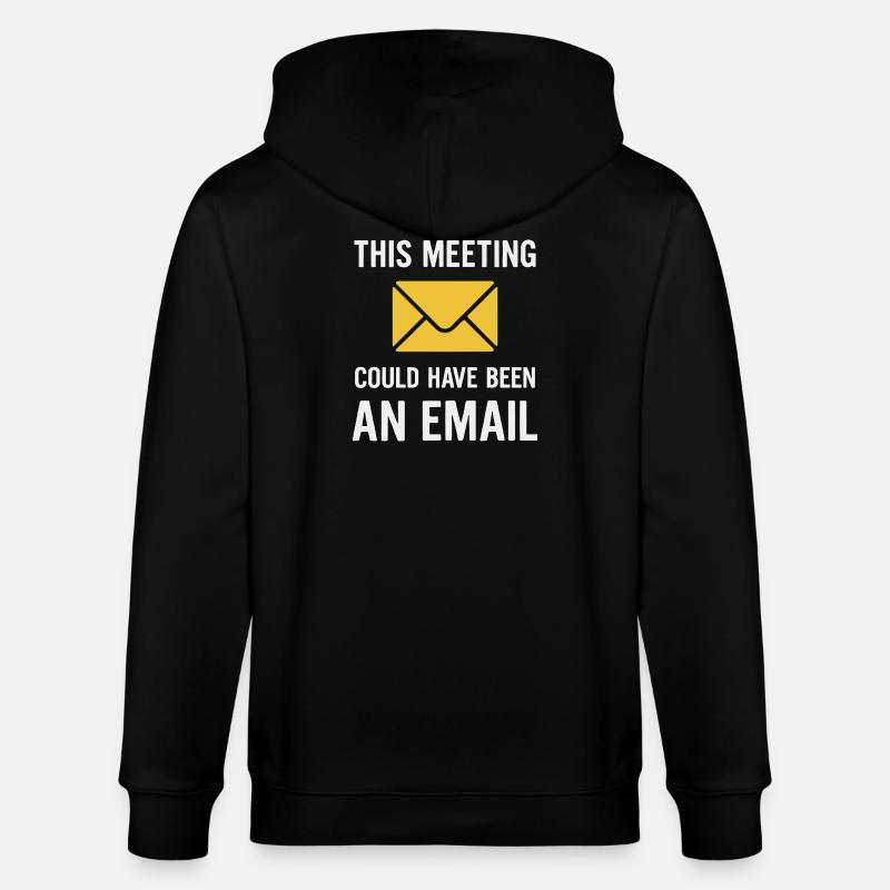 Meeting oder E-Mail - Stanley/Stella Unisex Bio-Kapuzenjacke CULTIVATOR  - Schwarz