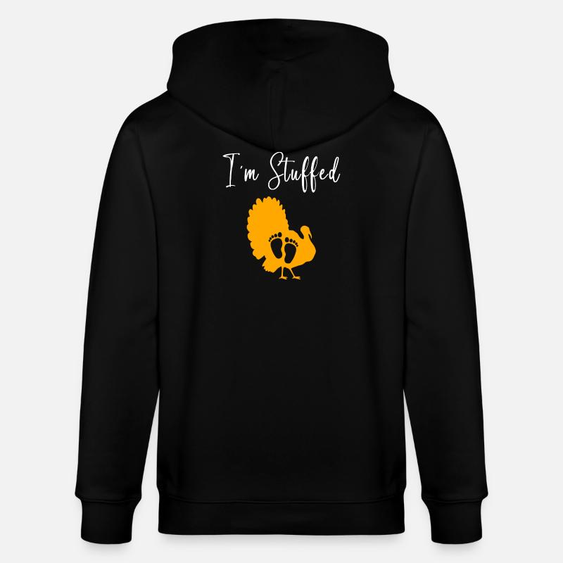 Thanksgiving Gender Reveal Werdende Mutter - Stanley/Stella Unisex Bio-Kapuzenjacke CULTIVATOR  - Schwarz