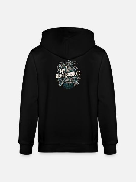 Glückstadt Heimat - Stanley/Stella Unisex Bio-Kapuzenjacke CULTIVATOR - Schwarz