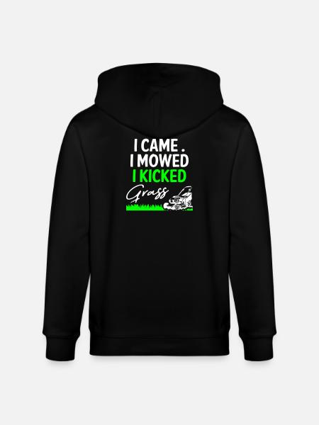 I_Came_I_Mowed_I_Kicked_Grass - Veste à capuche bio CULTIVATOR Stanley/Stella Unisexe - noir
