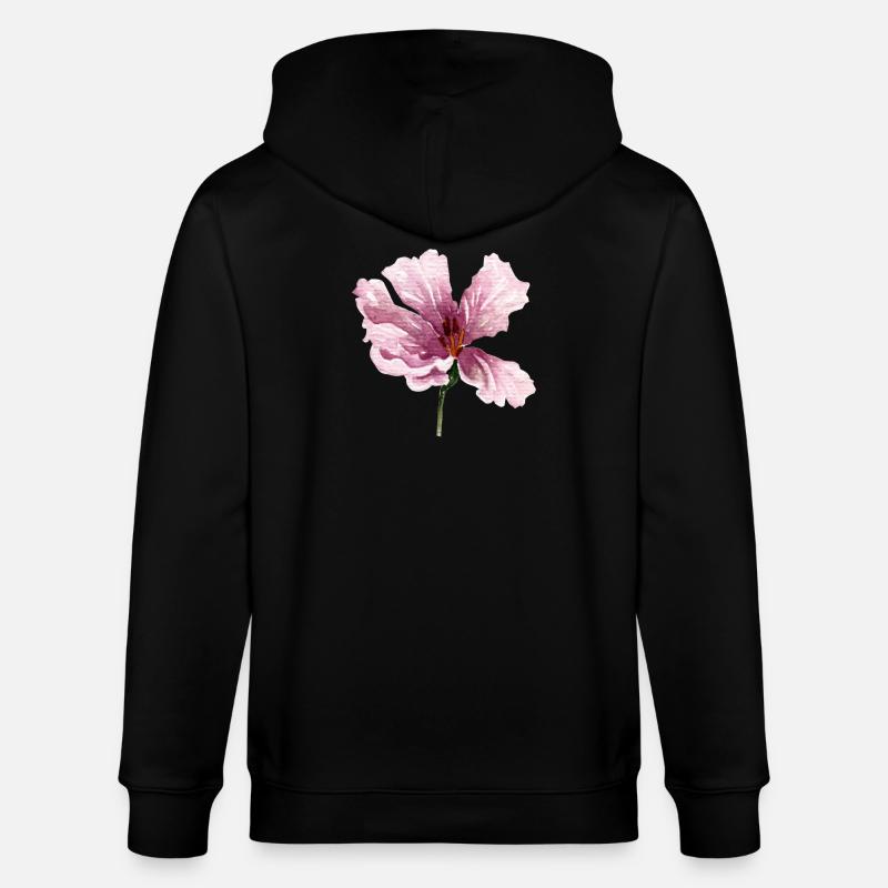 fleur - Veste à capuche bio CULTIVATOR Stanley/Stella Unisexe - noir