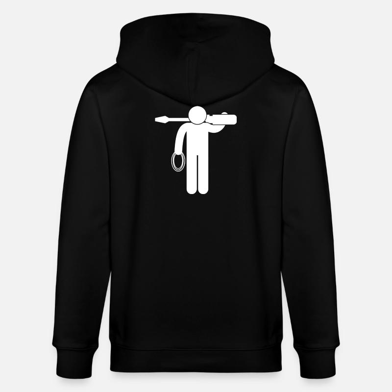 Electronic electrician Electrical Engineer - Stanley/Stella CULTIVATOR  Unisex Organic Hooded Jacket - black