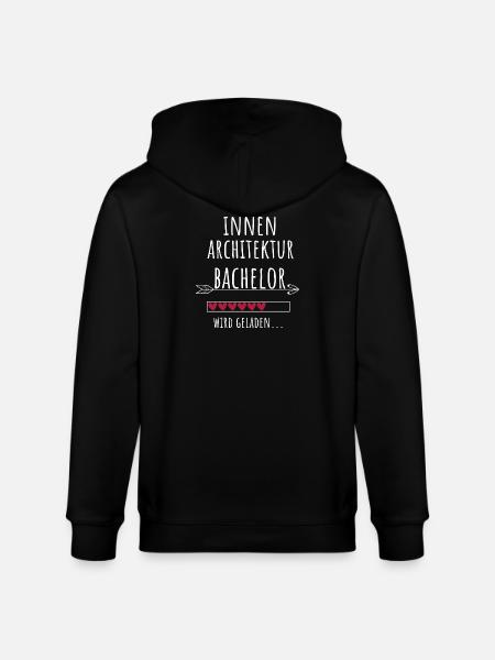 Innenarchitektur Bachelor Studium Geschenk - Stanley/Stella Unisex Bio-Kapuzenjacke CULTIVATOR  - Schwarz