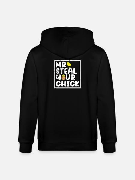 Mr Steal Your Chick - Stanley/Stella CULTIVATOR Unisex Organic Hooded Jacket - black