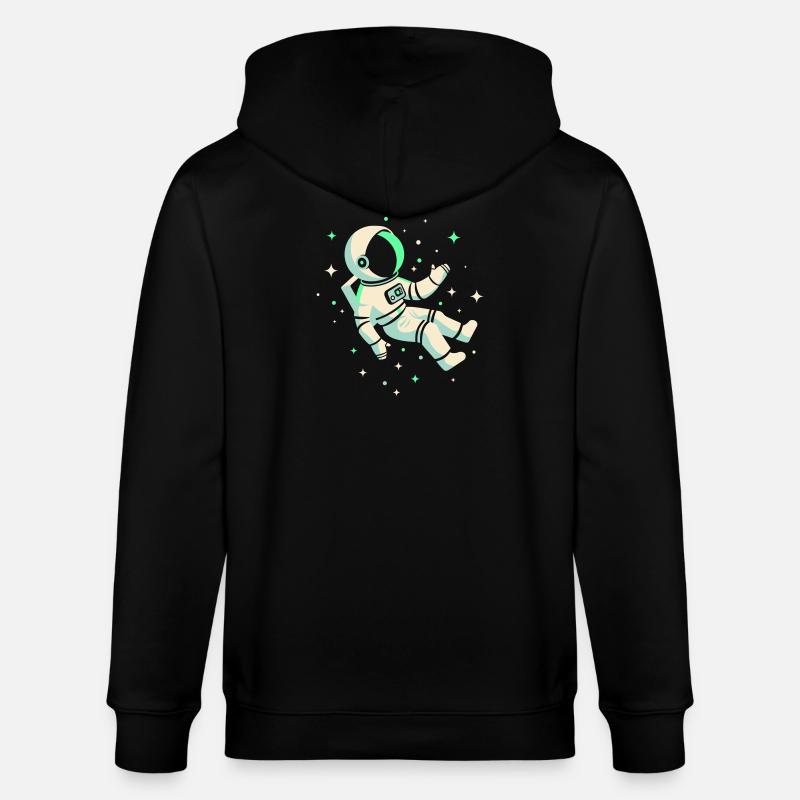 Astronaut - Stanley/Stella Unisex Bio-Kapuzenjacke CULTIVATOR  - Schwarz