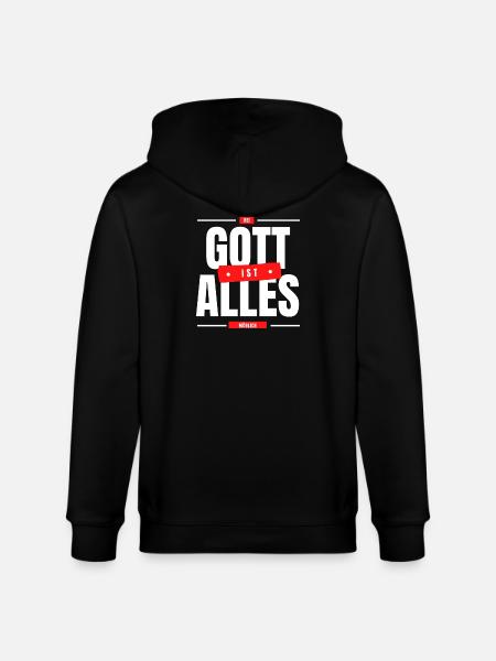 Bei Gott ist alles möglich - Stanley/Stella Unisex Bio-Kapuzenjacke CULTIVATOR - Schwarz