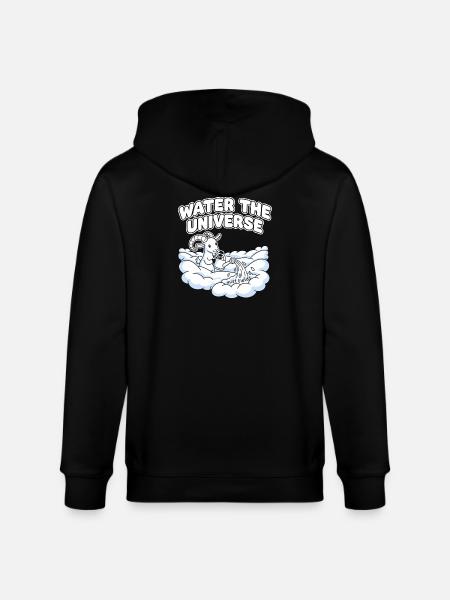 Arroser l’univers - Veste à capuche bio CULTIVATOR Stanley/Stella Unisexe - noir