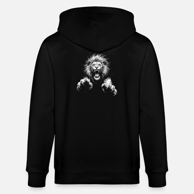 Lion - Veste à capuche bio CULTIVATOR Stanley/Stella Unisexe - noir