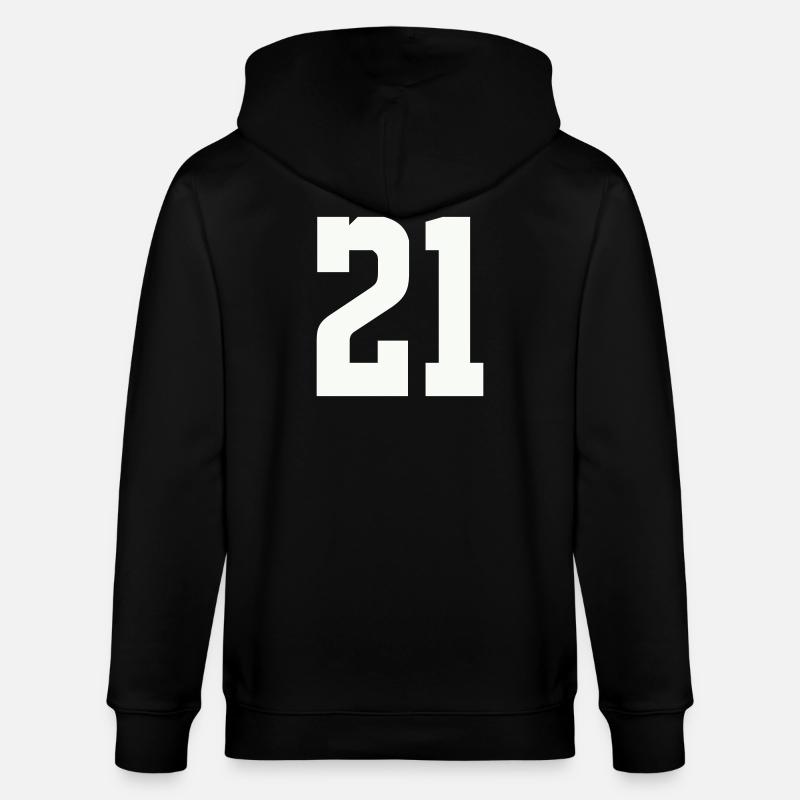 21 - Stanley/Stella Unisex Bio-Kapuzenjacke CULTIVATOR  - Schwarz