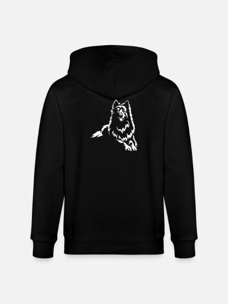 Schweizer Schäferhund "Black Edition" - Stanley/Stella Unisex Bio-Kapuzenjacke CULTIVATOR  - Schwarz