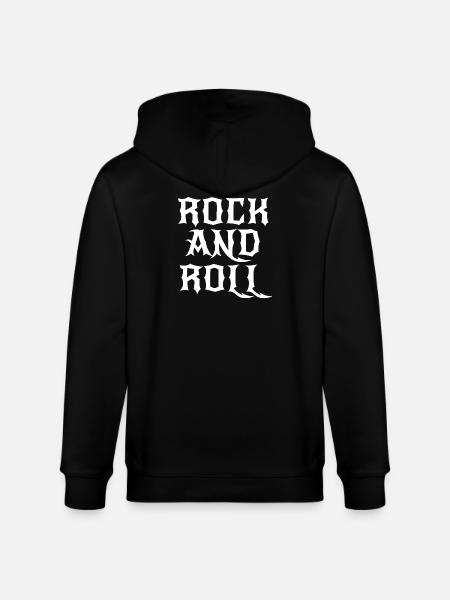Rock and Roll Gothic logo - Stanley/Stella CULTIVATOR Unisex Organic Hooded Jacket - black