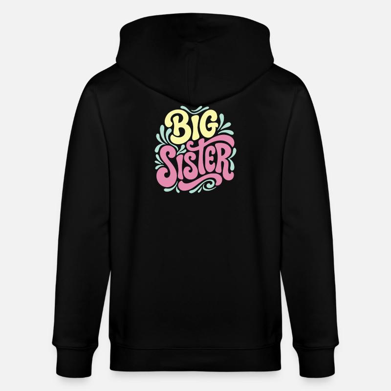 Große Schwester-Feier - Stanley/Stella Unisex Bio-Kapuzenjacke CULTIVATOR - Schwarz