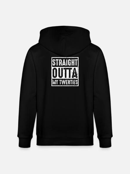 Direkt aus meinen Zwanzigern - Stanley/Stella Unisex Bio-Kapuzenjacke CULTIVATOR  - Schwarz