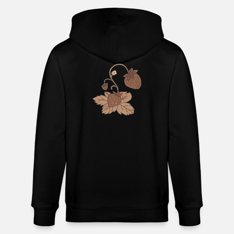 erdbeere sepia - Stanley/Stella Unisex Bio-Kapuzenjacke CULTIVATOR  - Schwarz