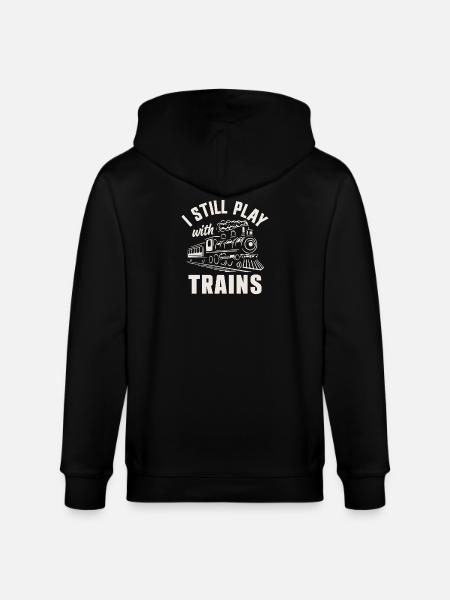 Zugführer der Dampflokomotivenbahn - Stanley/Stella Unisex Bio-Kapuzenjacke CULTIVATOR - Schwarz