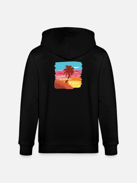 Ambiance estivale - Veste à capuche bio CULTIVATOR Stanley/Stella Unisexe - noir