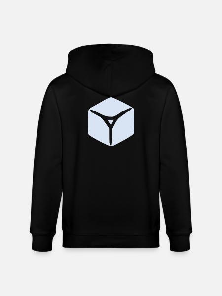 Eiswürfel Eis Geschenk  - Stanley/Stella CULTIVATOR  Unisex Organic Hooded Jacket - black