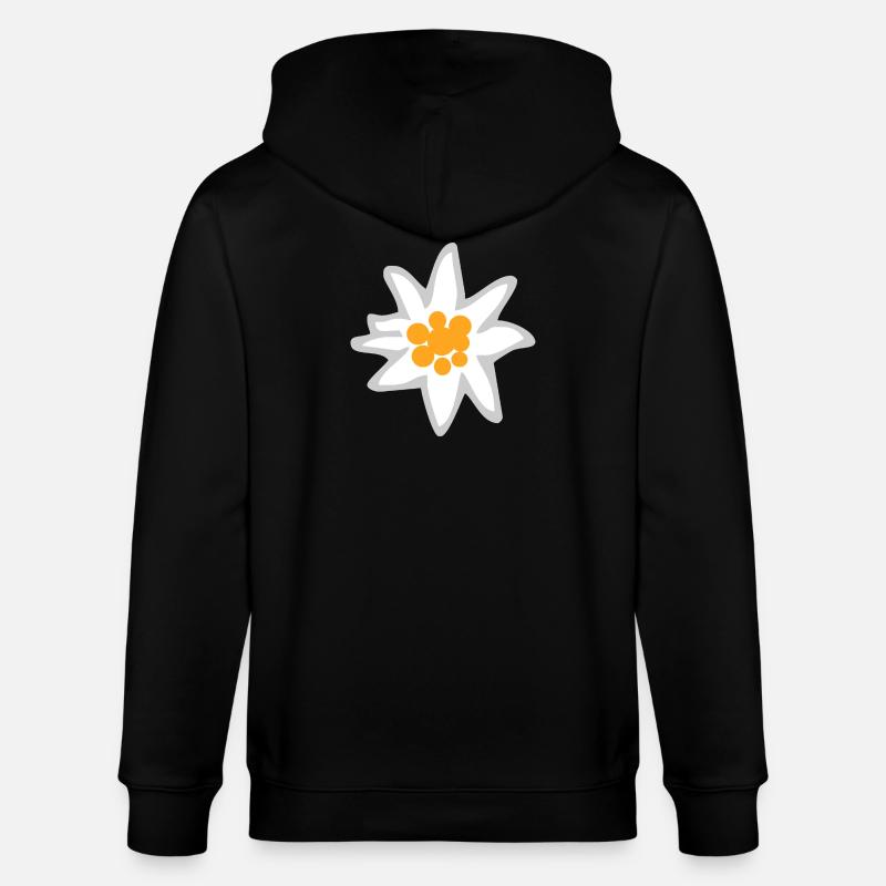 Edelweiss - Veste à capuche bio CULTIVATOR Stanley/Stella Unisexe - noir