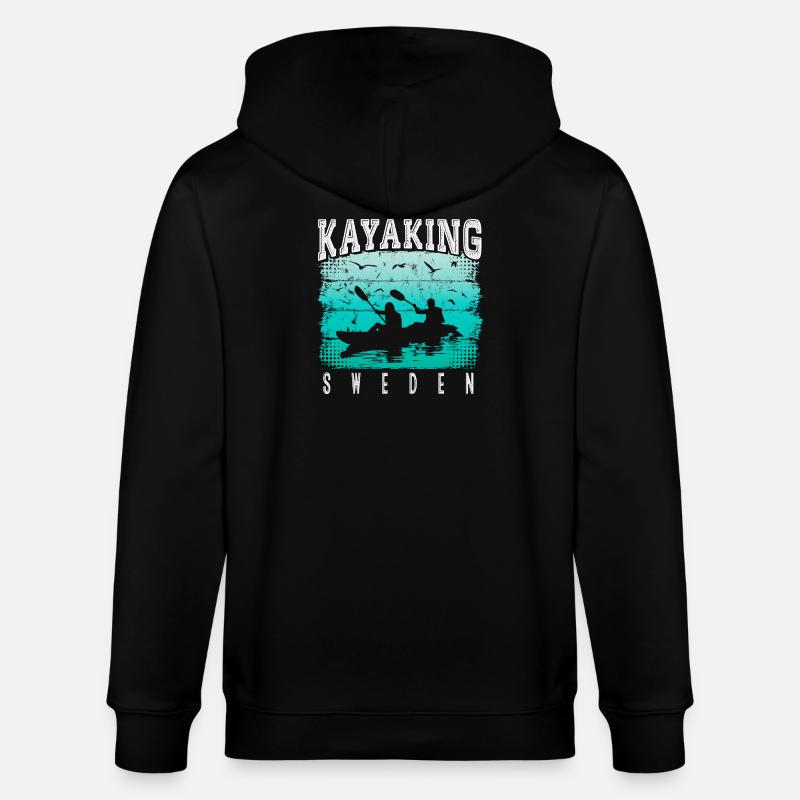 Kayak Suède - Canoë - Rafting Suède - Veste à capuche bio CULTIVATOR Stanley/Stella Unisexe - noir