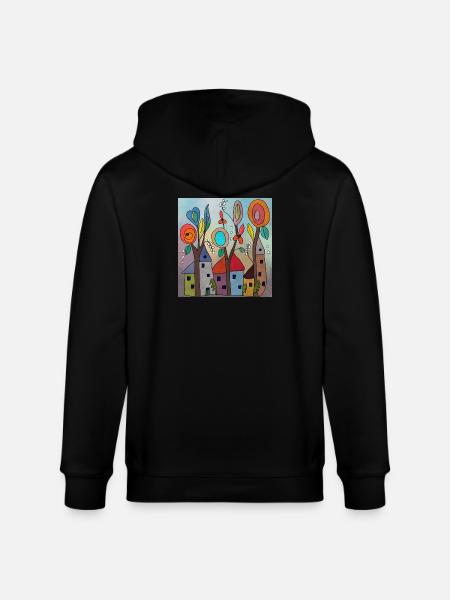 Elfendörfchen - Stanley/Stella Unisex Bio-Kapuzenjacke CULTIVATOR - Schwarz