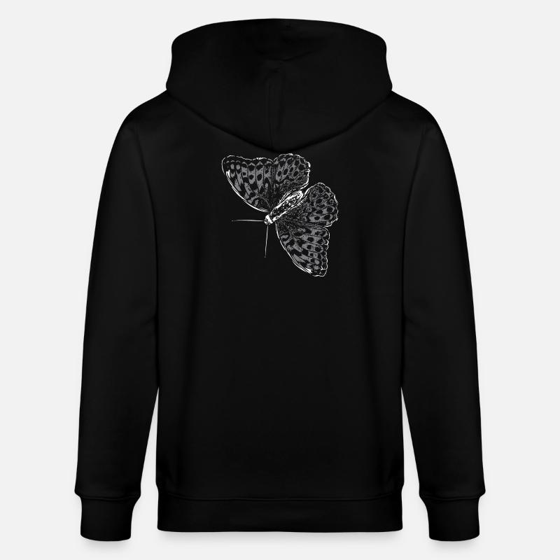 Aile de papillon Papillon Papillon - Veste à capuche bio CULTIVATOR Stanley/Stella Unisexe - noir