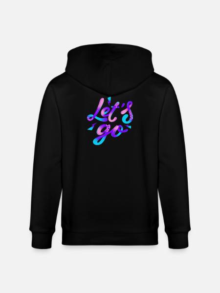 Let’s Go – Neon Power - Stanley/Stella Unisex Bio-Kapuzenjacke CULTIVATOR  - Schwarz