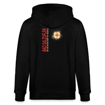 Bad Salzuflen - Stanley/Stella Unisex Bio-Kapuzenjacke CULTIVATOR  - Schwarz - Hinten - Anna (173cm)