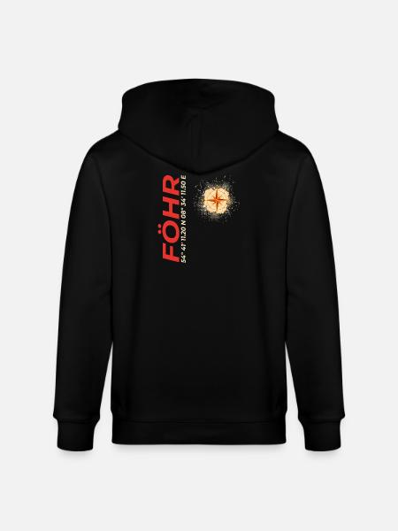 Föhr - Stanley/Stella Unisex Bio-Kapuzenjacke CULTIVATOR - Schwarz