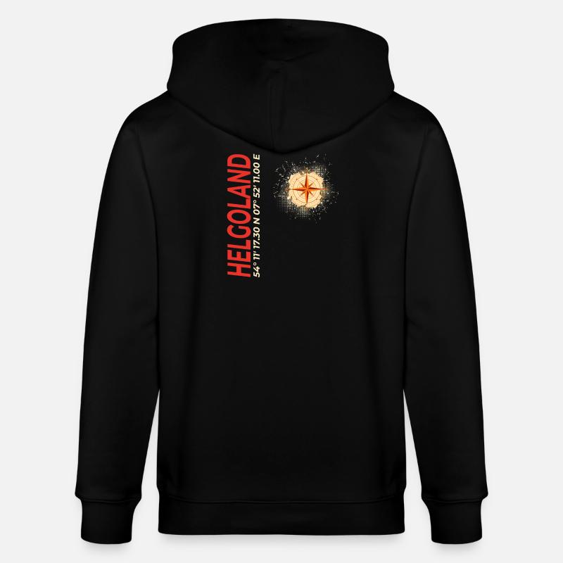 Helgoland - Stanley/Stella Unisex Bio-Kapuzenjacke CULTIVATOR  - Schwarz